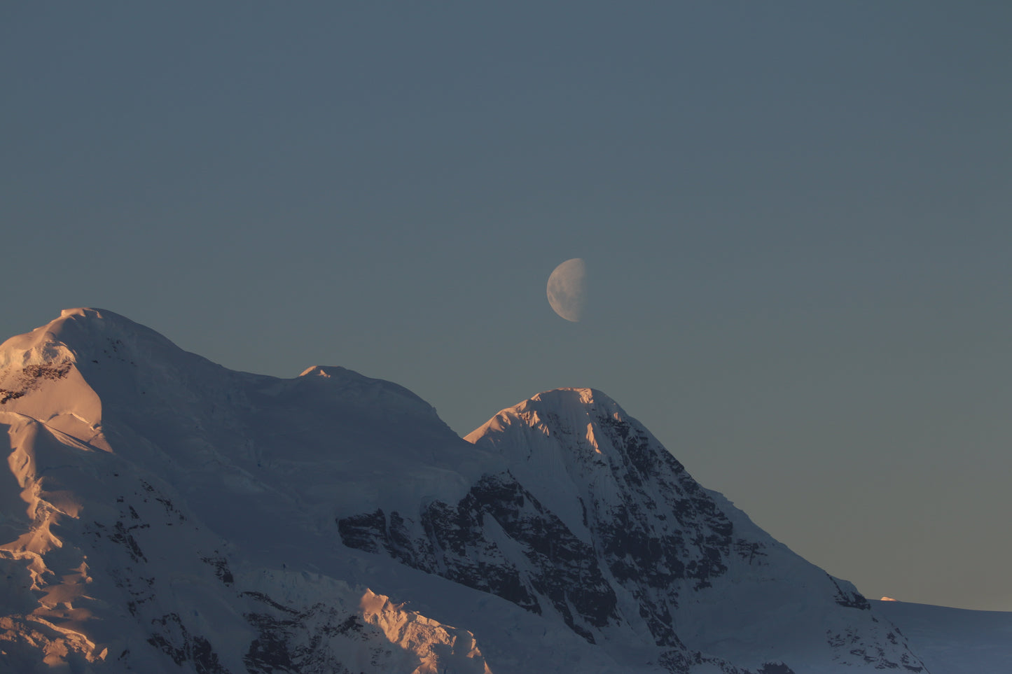 Moon over Antarctica (small)