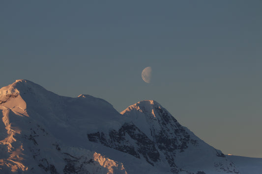 Moon over Antarctica (small)